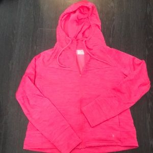 Pink zip up sweatshirt